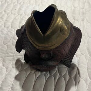 Brass Fish-Shaped Vase